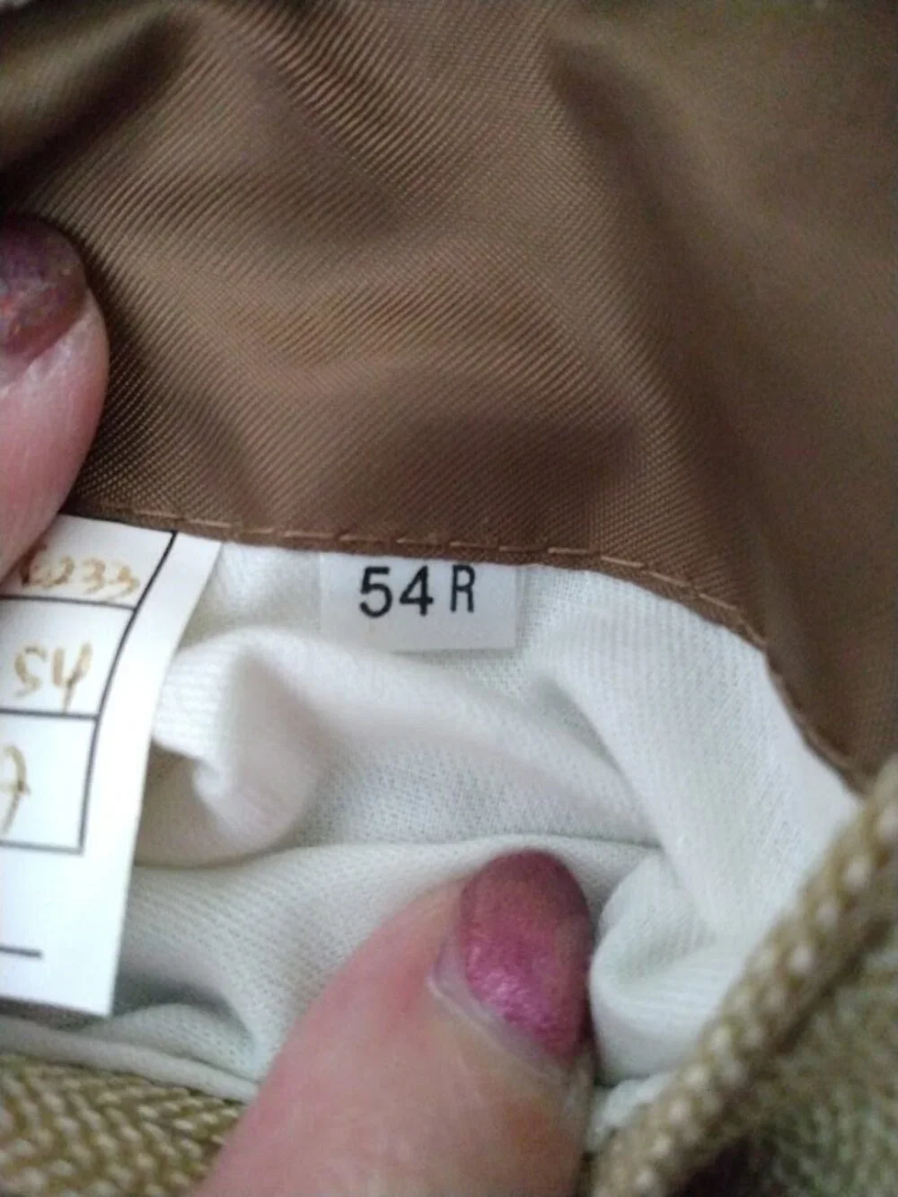 Petrocelli Men's 54R Sportcoat Jacket Silk & Wool Blend Beige Tan Lined FLAWS